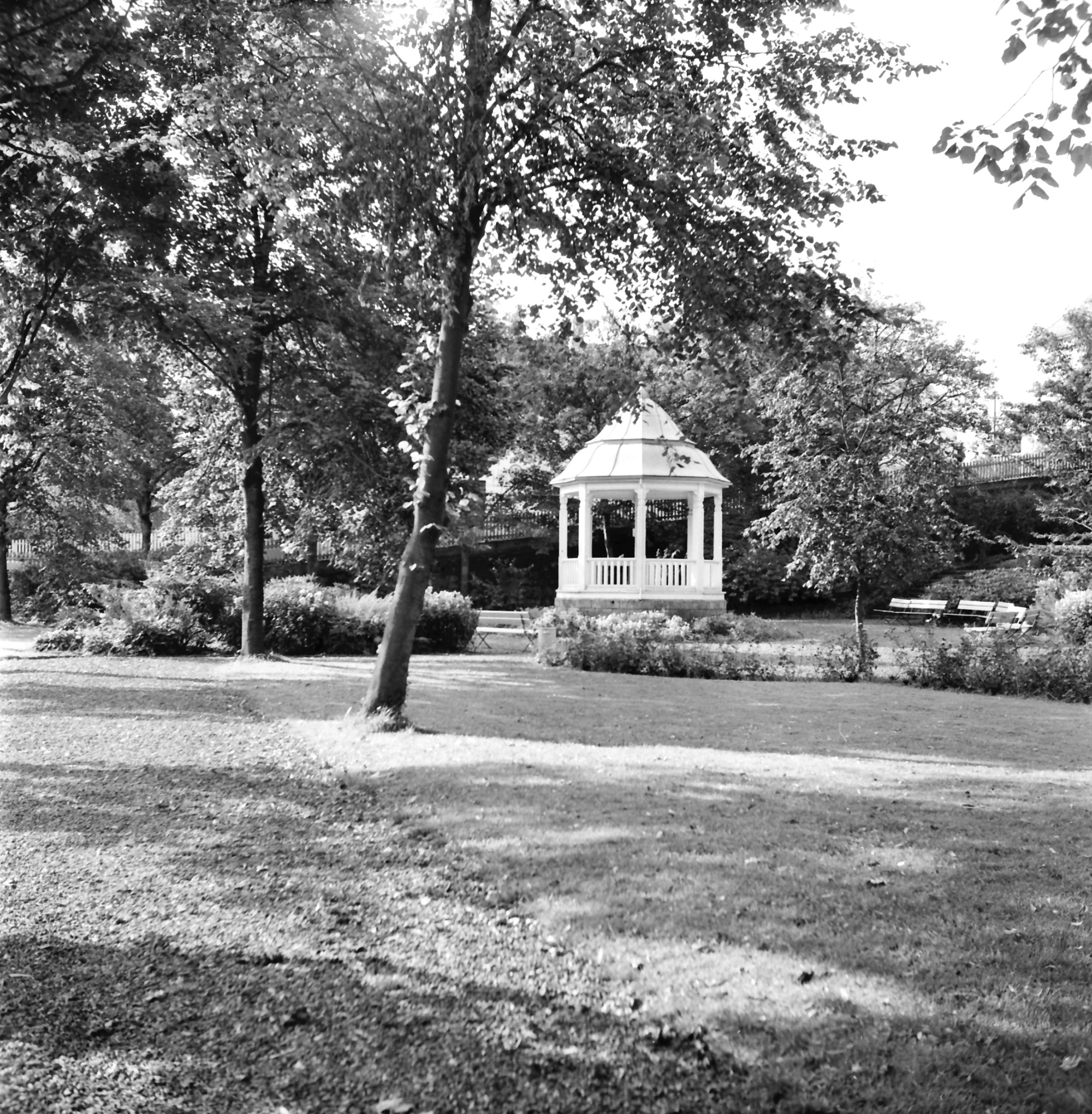 Parken i Kopervik Paviljongen ...