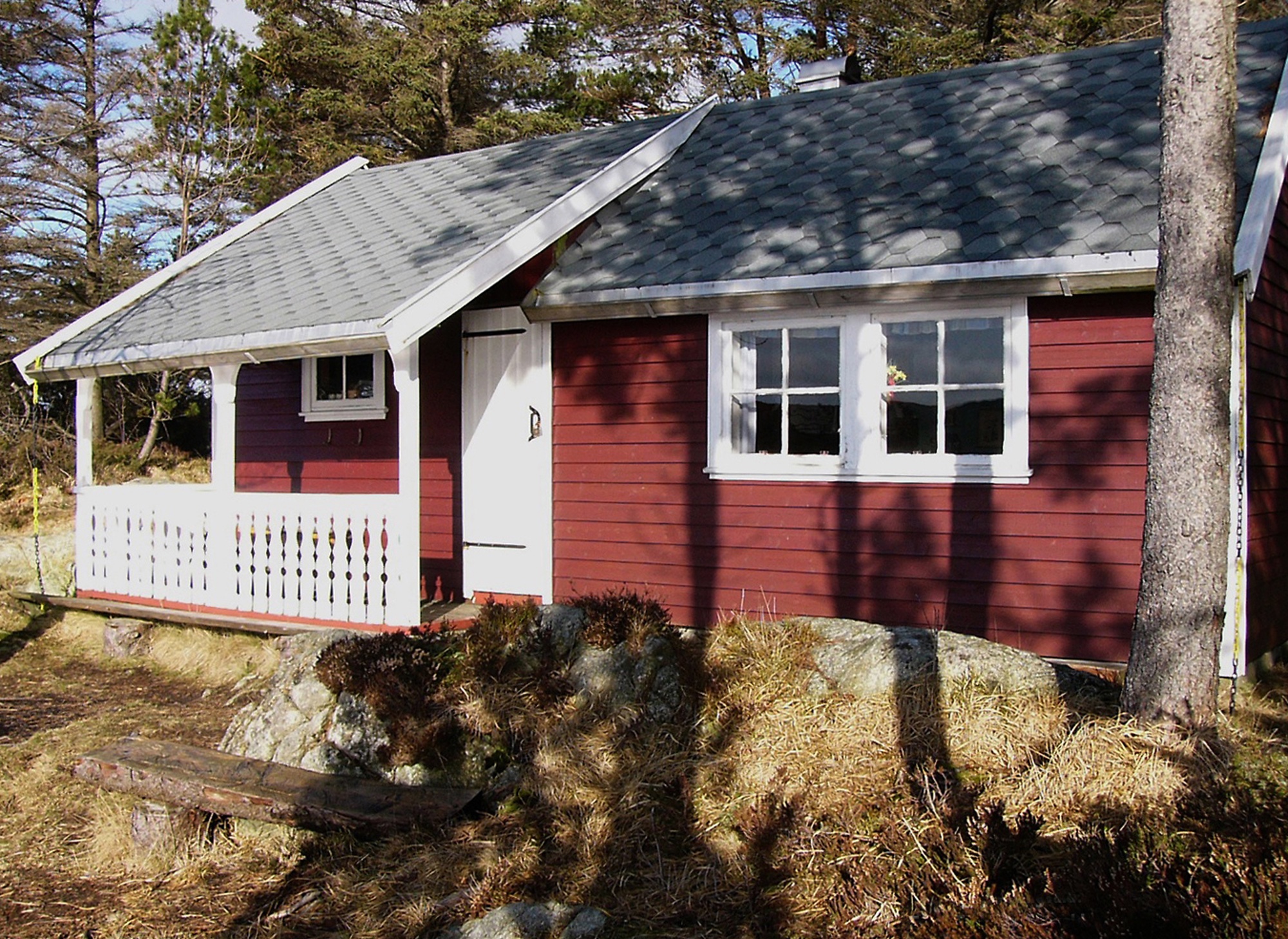 Hytter på Sør Karmøy Den kjente Balkohytten som ligger ved Melstokkevannet ...