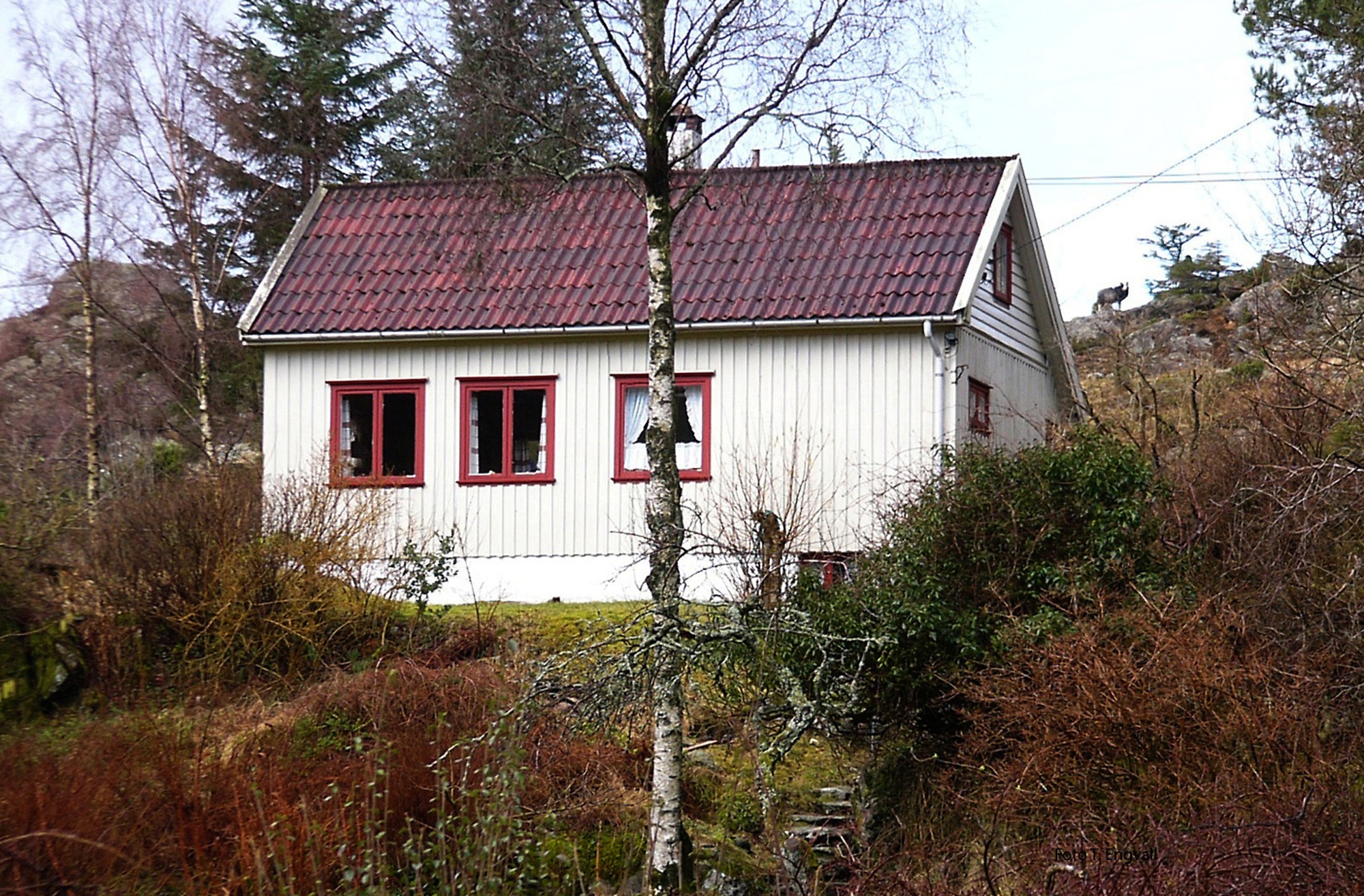 Hytter på Sør Karmøy Leif Gjertsens hytte på Blikshavn ... Eiere nå er datteren Eline og mannen Arne Bratland