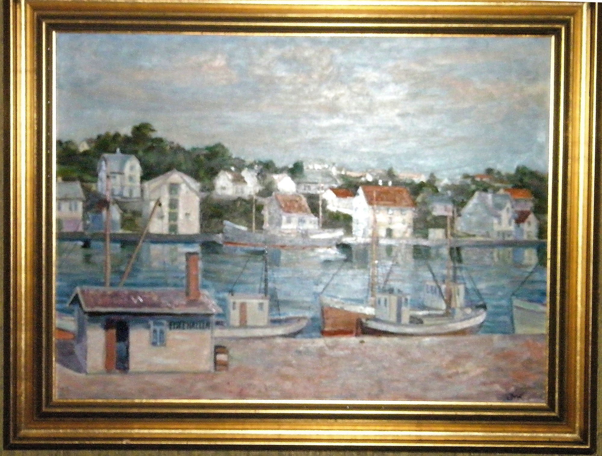 Motiv fra Fisketorget, Vågen og mot Norasiå sett fra Tralene i Hovedgaten ... Kunstner ukjent ...